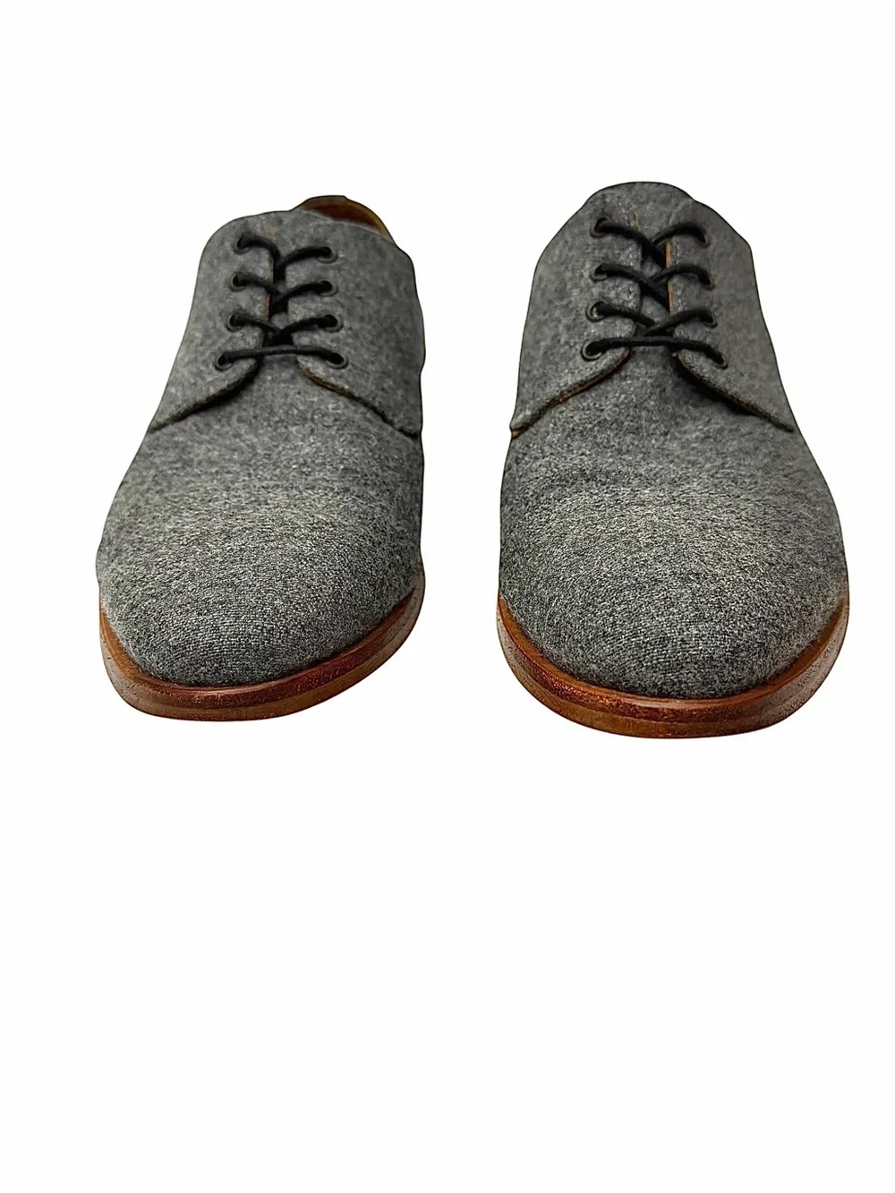 TAFT Kennedy Gray Flannel Dress Shoes Men’s US 6 EU 39 Handmade Spain Lace Up
